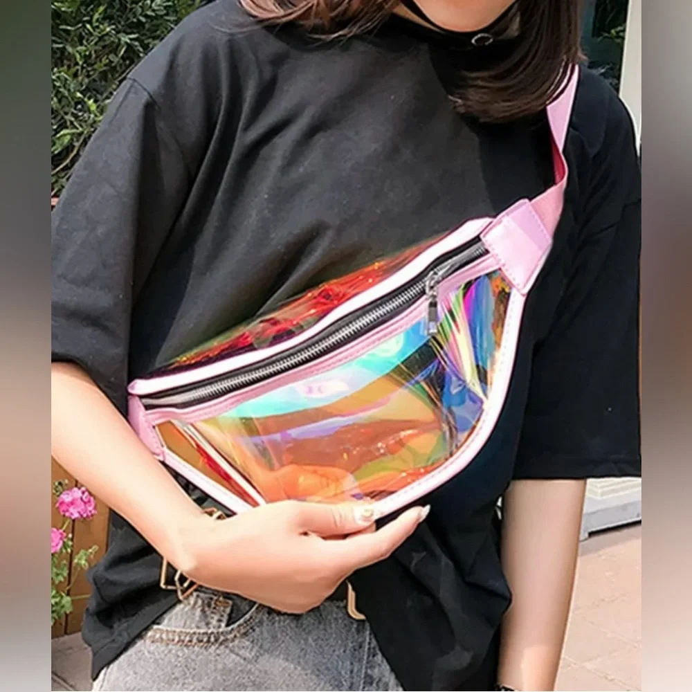 Crossbody‎ Bags Women Trendy Small Pink One Shoulder Colorful Waist Bag